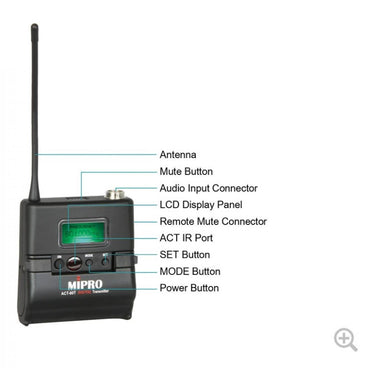 Mipro Act-80t Bodypack Miniatura